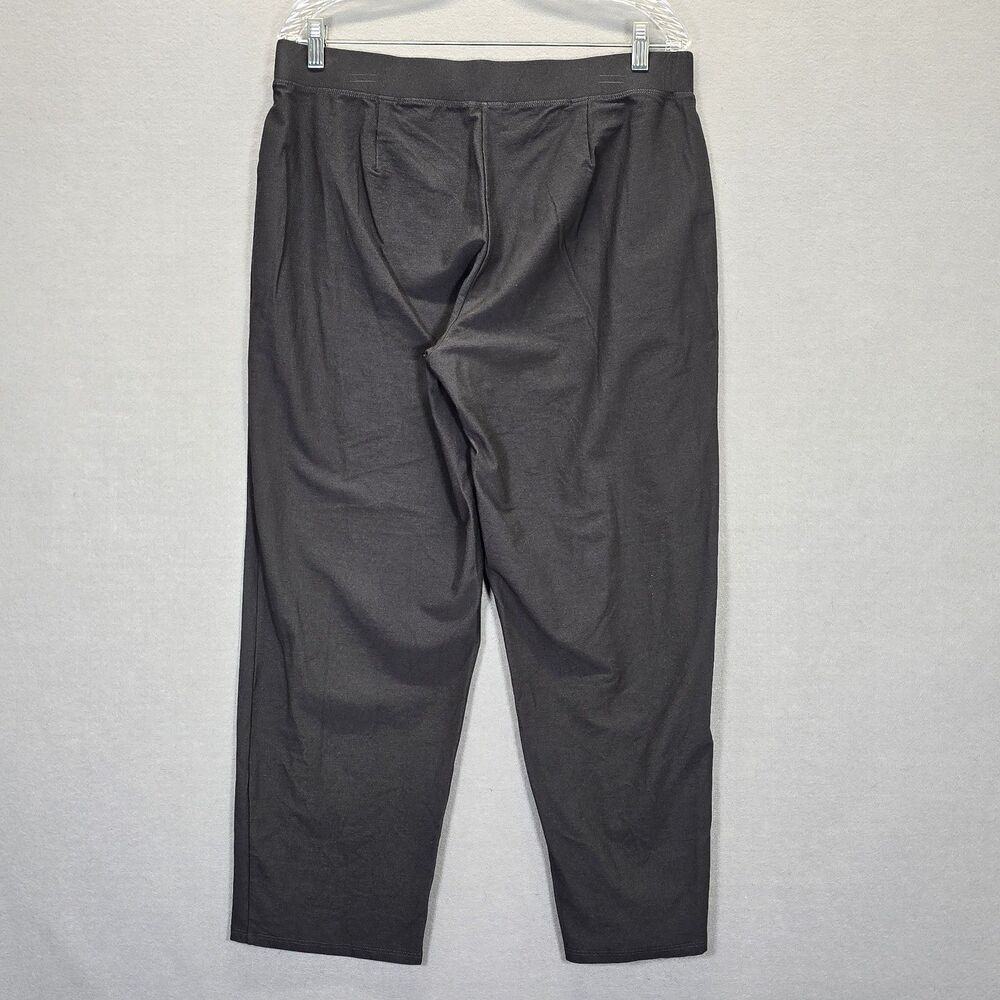 Eileen Fisher Womens Viscose Crepe Knit Pants Pull On Wide Leg Size Large - Picture 2 of 11